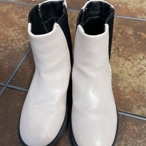 INC International Concepts Kids White and Black Boots